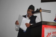 गाउँसभाका सचिव श्री खिमानन्द भुसाल ।